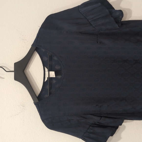 H&M Navy Blouse - Picture 1 of 7